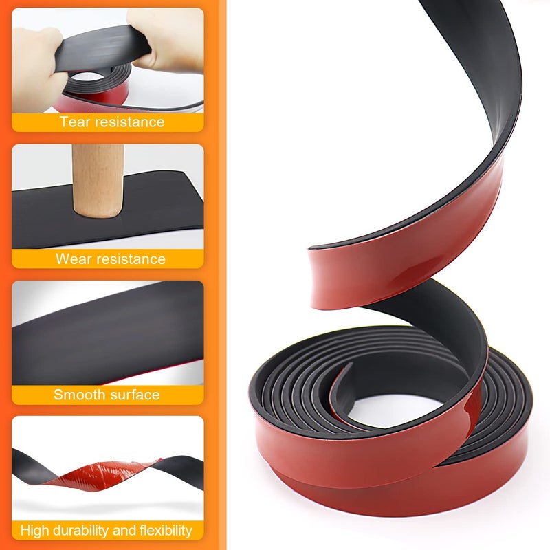 Eunice Adhesive Rubber Strips Neoprene Rubber Sheet, Solid Sheets Rolls for Pads, Crafts, DIY Gaskets, Seals (4" Wide, 1/16" Thick, 20' Long) - Image 3